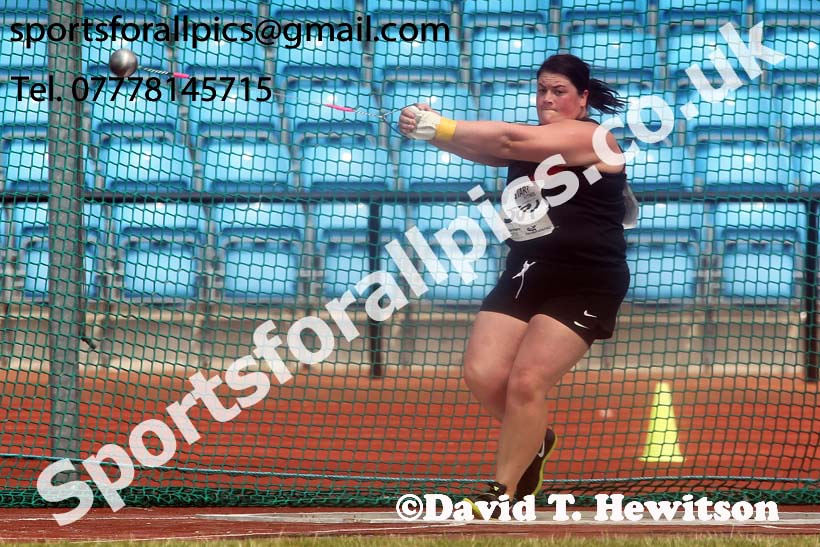 Womens under-20s hammer, Northern Senior and Under-20s Champs., Sports City, Manchester. Photo: David T. Hewitson/Sports for All Pics